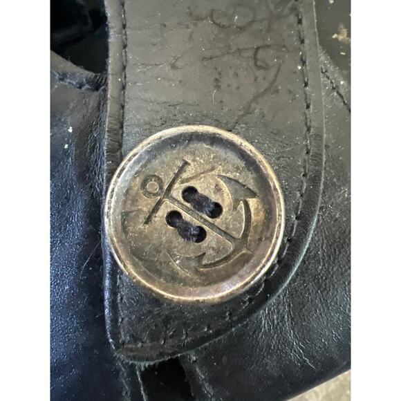 SAS black leather nautical sandals womens 11 N - Picture 4 of 8